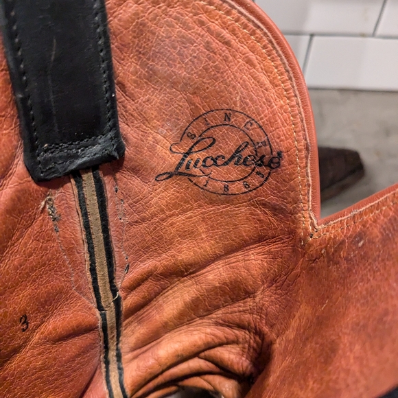 Lucchese Caimen Snip Toe Boots Women's 7.5 - Picture 6 of 7